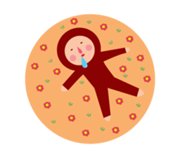 Tights Miss Red happy every day! sticker #7405588