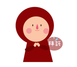 Tights Miss Red happy every day! sticker #7405591