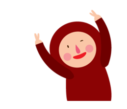 Tights Miss Red happy every day! sticker #7405592