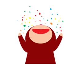 Tights Miss Red happy every day! sticker #7405595