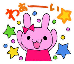 Stamp of daily life of cute rabbit :) sticker #7406116