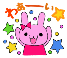 Stamp of daily life of cute rabbit :) sticker #7406116