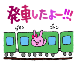 Stamp of daily life of cute rabbit :) sticker #7406118