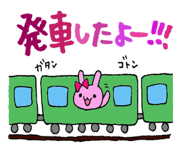 Stamp of daily life of cute rabbit :) sticker #7406118