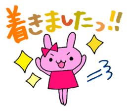 Stamp of daily life of cute rabbit :) sticker #7406120
