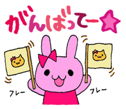 Stamp of daily life of cute rabbit :) sticker #7406127