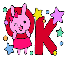 Stamp of daily life of cute rabbit :) sticker #7406140