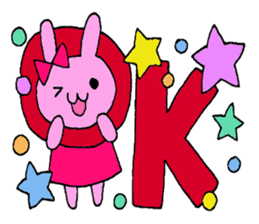 Stamp of daily life of cute rabbit :) sticker #7406140