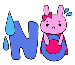 Stamp of daily life of cute rabbit :) sticker #7406141