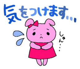 Stamp of daily life of cute rabbit :) sticker #7406147