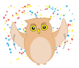 Macaron Owl sticker #7406356