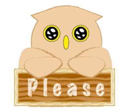 Macaron Owl sticker #7406357