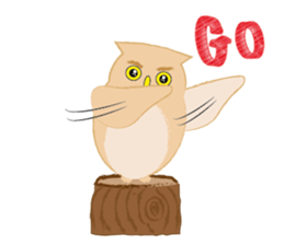 Macaron Owl sticker #7406359