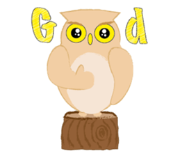 Macaron Owl sticker #7406373