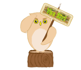 Macaron Owl sticker #7406376