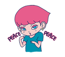 Dofens / Pink boy sticker #7406516