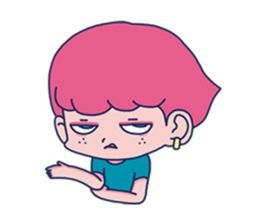 Dofens / Pink boy sticker #7406519