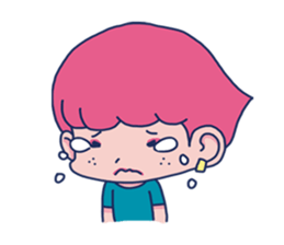 Dofens / Pink boy sticker #7406520