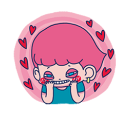 Dofens / Pink boy sticker #7406522