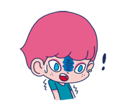 Dofens / Pink boy sticker #7406524