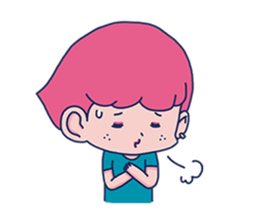 Dofens / Pink boy sticker #7406526