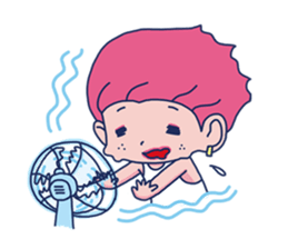 Dofens / Pink boy sticker #7406527