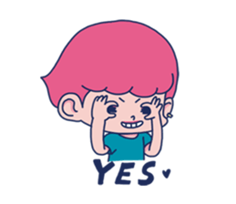 Dofens / Pink boy sticker #7406528