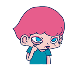Dofens / Pink boy sticker #7406530