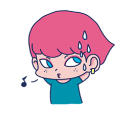 Dofens / Pink boy sticker #7406531