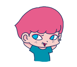 Dofens / Pink boy sticker #7406533