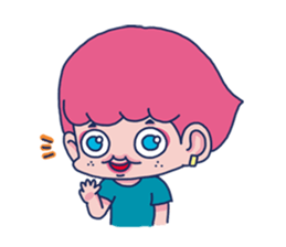 Dofens / Pink boy sticker #7406535