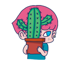 Dofens / Pink boy sticker #7406536