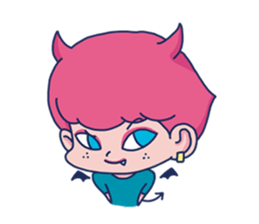 Dofens / Pink boy sticker #7406539