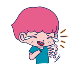 Dofens / Pink boy sticker #7406540