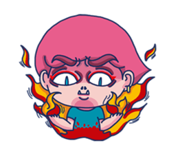 Dofens / Pink boy sticker #7406541