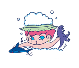 Dofens / Pink boy sticker #7406547