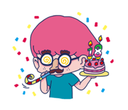 Dofens / Pink boy sticker #7406549