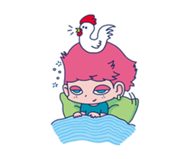 Dofens / Pink boy sticker #7406552