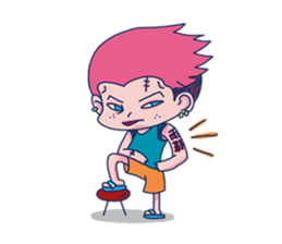 Dofens / Pink boy sticker #7406555