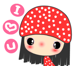 I love star girl sticker #7407734
