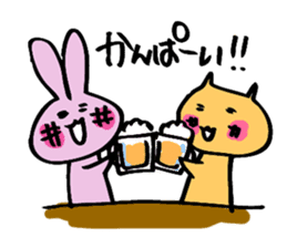 hebereke usagi part2 sticker #7408206