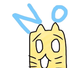 Lengthwise Cat sticker #7409000