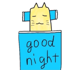 Lengthwise Cat sticker #7409002