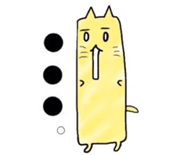 Lengthwise Cat sticker #7409015