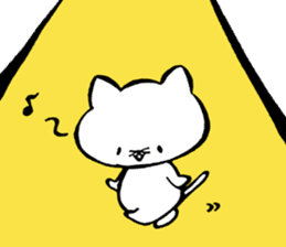 Unfortunate cat and alien rabbit sticker #7409476