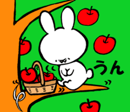 Unfortunate cat and alien rabbit sticker #7409486