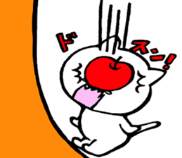 Unfortunate cat and alien rabbit sticker #7409490