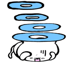 Unfortunate cat and alien rabbit sticker #7409496