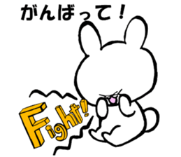 Unfortunate cat and alien rabbit sticker #7409500