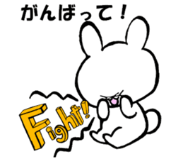 Unfortunate cat and alien rabbit sticker #7409500